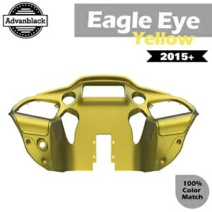 Advanblack イーグルアイ イエロー インナーフェアリング ハーレー ツーリング ロード グライド 15+ に適合 Advanblack Eagle Eye Yellow Inner Fairing Fits Harley Touring Road Glide 15+ 【並行輸入品】