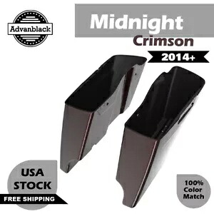 ミッドナイトクリムゾン 拡張ストレッチサドルバッグ ハーレー FLHR FLHXS FLTRX 2014+用 Midnight Crimson Extended Stretched Saddlebag For Harley FLHR FLHXS FLTRX 2014+ 【並行輸入品】