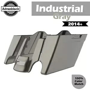 インダストリアルグレーストレッチサドルバッグ拡張バッグリアフェンダー 14+ ハーレー用 Industrial Gray Stretched Saddlebags Extended Bag Rear Fender For 14+ Harley 【並行輸入品】