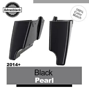 ブラックパールエクステンドストレッチサドルバッグボトムス 14-20 ハーレーロードストリートグライド用 Black Pearl Extend Stretch Saddlebag Bottoms For 14-20 Harley Road Street Glide 【並行輸入品】