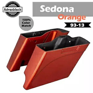 2-1 セドナ オレンジ ストレッチ サドルバッグ ボトム 93-13 ハーレー エレクトラ ツーリング用 2-1 Sedona Orange Stretch Saddlebags Bottoms For 93-13 Harley Electra Touring 【並行輸入品】｜カスタムパーツ WORLD倉庫