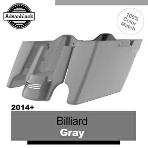 ビリヤード グレー ストレッチ拡張サドルバッグ リアフェンダー 14+ ハーレー用 Billiard Gray Stretched Extended Saddlebags Rear Fender For 14+ Harley 【並行輸入品】 116,600円