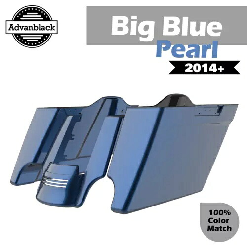 ビッグブルーパール拡張サドルバッグボトムは 2014 年以降のハーレー FLHR FLHXS FLTRX に適合します Big Blue Pearl Extended Saddlebag Bottoms Fits 2014+ Harley FLHR FLHXS FLTRX 【並行輸入品】 116,600円