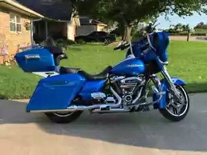 エレクトリックブルー ストレッチサドルバッグ 拡張バッグ リアフェンダー 14+ ハーレー用 Electric Blue Stretched Saddlebags Extended Bag Rear Fender For 14+ Harley 【並行輸入品】