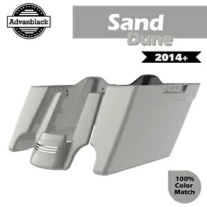 Sand Dune ストレッチサドルバッグ 拡張バッグ リアフェンダー 14+ ハーレーツーリング用 Sand Dune Stretched Saddlebags Extended Bag Rear Fender For 14+ Harley Touring 【並行輸入品】