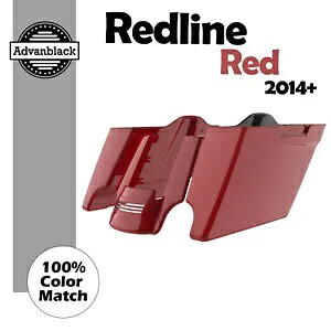 Redline レッド ストレッチ サドルバッグ 拡張バッグ リアフェンダー 2014 年以降のハーレーに適合 Redline Red Stretched Saddlebags Extended Bag Rear Fender Fits 2014+ Harley 【並行輸入品】
