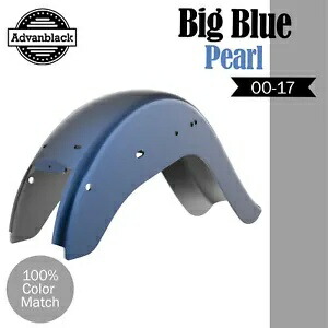 ビッグブルーパール チョロ ビクラ チカーノ スタイル リアフェンダー ハーレー ソフテイル 00-17用 BIG BLUE PEARL Cholo Vicla Chicano Style Rear Fender For Harley Softail 00-17 【並行輸入品】