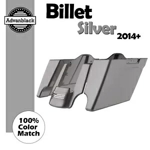 ビレットシルバー ストレッチサドルバッグ 拡張バッグ リアフェンダー 14+ ハーレー用 Billet Silver Stretched Saddlebags Extended Bag Rear Fender For 14+ Harley 【並行輸入品】