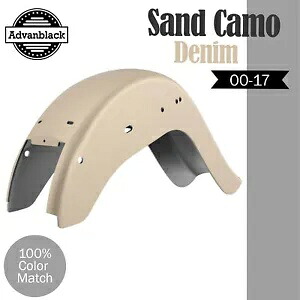 サンドカモデニムチョロビクラチカーノスタイルリアフェンダーハーレーソフテイル 00-17 SAND CAMO DENIM Cholo Vicla Chicano Style Rear Fender For Harley Softail 00-17 【並行輸入品】