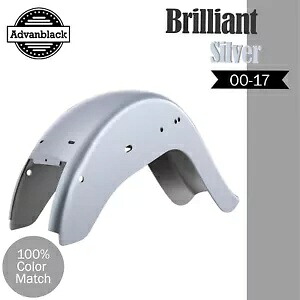 ブリリアントシルバー チョロ ビクラ チカーノ スタイル リアフェンダー ハーレー ソフテイル 00-17用 BRILLIANT SILVER Cholo Vicla Chicano Style Rear Fender For Harley Softail 00-17 【並行輸入品】