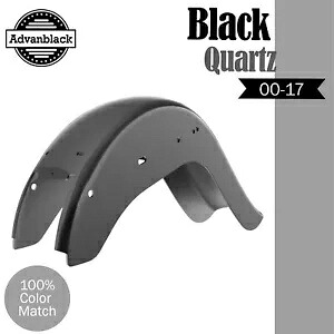 ブラッククォーツ チョロ ビクラ チカーノ スタイル リアフェンダー ハーレー ソフテイル 2000-2017用 BLACK QUARTZ Cholo Vicla Chicano Style Rear Fender For Harley Softail 2000-2017 【並行輸入品】