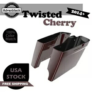 ツイストチェリー 2 in 1 拡張バッグ 14 歳以上のハーレーツーリング用ストレッチサドルバッグ Twisted Cherry 2 into 1 Extended Bag Stretched Saddlebag For 14+ Harley Touring 【並行輸入品】