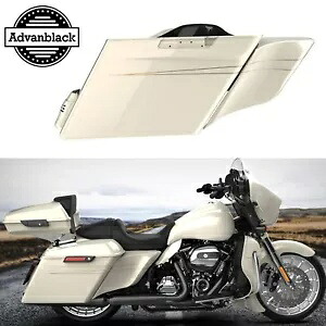モロッコ ゴールド パール ストレッチ サドルバッグ サイド カバー ピンストライプ 2014+ ハーレー用 Morocco Gold Pearl Stretched Saddlebag Side Covers Pinstripes For 2014+ Harley 【並行輸入品】｜カスタムパーツ WORLD倉庫