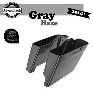 2 in 1 GREY HAZE 14+ ハーレーツーリング用拡張バッグ ストレッチサドルバッグ 2 into 1 GRAY HAZE For 14+ Harley Touring Extended Bag Stretched Saddlebag 【並行輸入品】