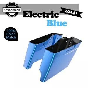 2 in 1 エレクトリック ブルー 14 歳以上用 ハーレー ツーリング 拡張バッグ ストレッチ サドルバッグ 2 into 1 ELECTRIC BLUE For 14+ Harley Touring Extended Bag Stretched Saddlebag 【並行輸入品】