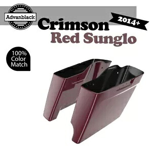 2-1 CRIMSON RED SUNGLO 14+ ハーレーツーリング用 拡張バッグ ストレッチサドルバッグ 2-1 CRIMSON RED SUNGLO For 14+ Harley Touring Extended Bag Stretched Saddlebag 【並行輸入品】｜カスタムパーツ WORLD倉庫