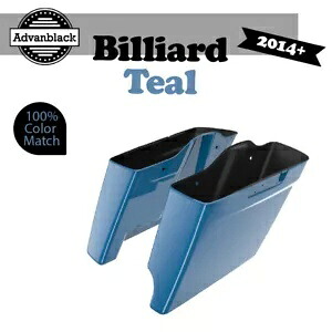 2 in 1 ビリヤード ティール 14 歳以上用 ハーレー ツーリング 拡張バッグ ストレッチ サドルバッグ 2 into 1 BILLIARD TEAL For 14+ Harley Touring Extended Bag Stretched Saddlebag 【並行輸入品】