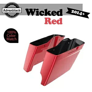 2 in 1 WICKED RED 14+ ハーレーツーリング用拡張バッグ ストレッチサドルバッグ 2 into 1 WICKED RED For 14+ Harley Touring Extended Bag Stretched Saddlebag 【並行輸入品】|カスタムパーツ WORLD倉庫