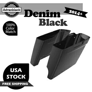 2 in 1 デニム ブラック 14 歳以上用 ハーレー ツーリング 拡張バッグ ストレッチサドルバッグ 2 into 1 DENIM BLACK For 14+ Harley Touring Extended Bag Stretched Saddlebag 【並行輸入品】