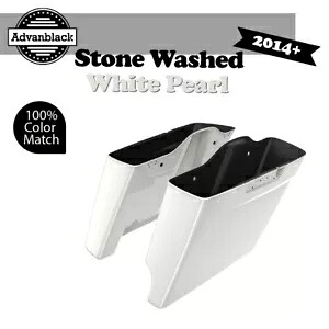 2-1 ストーンウォッシュホワイトパール ハーレーツーリング用 拡張バッグ ストレッチサドルバッグ 2-1 STONE WASHED WHITE PEARL For Harley Touring Extended Bag Stretched Saddlebag 【並行輸入品】