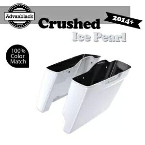 2-1 クラッシュドアイスパール 14+ ハーレーツーリング用 拡張バッグ ストレッチサドルバッグ 2-1 CRUSHED ICE PEARL For 14+ Harley Touring Extended Bag Stretched Saddlebag 【並行輸入品】|カスタムパーツ WORLD倉庫