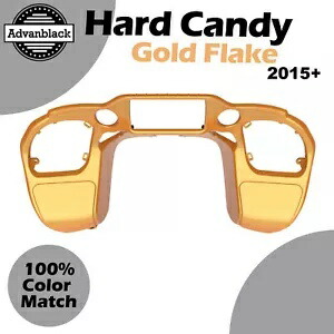 ハードキャンディーゴールドフレークインナーフェアリングはハーレーツーリングロードグライドFLTRX 15+に適合します。 Hard Candy Gold Flake Inner Fairing Fits Harley Touring Road Glide FLTRX 15+ 【並行輸入品】|カスタムパーツ WORLD倉庫