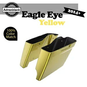 2-1 EAGLE EYE YELLOW 14+ ハーレーツーリング用 拡張バッグ ストレッチサドルバッグ 2-1 EAGLE EYE YELLOW For 14+ Harley Touring Extended Bag Stretched Saddlebag 【並行輸入品】