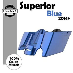 Advanblack 2 in 1 スーペリア ブルー ストレッチ サドルバッグ ボトム 14+ ハーレー用 Advanblack 2 into 1 Superior Blue Stretched Saddlebags Bottoms For 14+ Harley 【並行輸入品】|カスタムパーツ WORLD倉庫