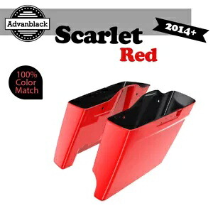 2 in 1 スカーレットレッド 14 歳以上ハーレーツーリング用拡張バッグストレッチサドルバッグ 2 into 1 SCARLET RED For 14+ Harley Touring Extended Bag Stretched Saddlebag 【並行輸入品】｜カスタムパーツ WORLD倉庫