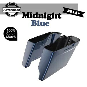 2 in 1 ミッドナイト ブルー 14 歳以上用 ハーレー ツーリング 拡張バッグ ストレッチ サドルバッグ 2 into 1 MIDNIGHT BLUE For 14+ Harley Touring Extended Bag Stretched Saddlebag 【並行輸入品】