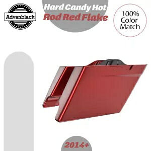 ハード キャンディ ホットロッド レッド フレーク ストレッチ サドルバッグ ボトムは 14 歳以上のハーレーに適合 Hard Candy Hot Rod Red Flake Stretched Saddlebag Bottoms Fits 14+ Harley 【並行輸入品】