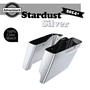 2 in 1 スターダストシルバー 14 歳以上用 ハーレーツーリング拡張バッグ ストレッチサドルバッグ 2 into 1 STARDUST SILVER For 14+ Harley Touring Extended Bag Stretched Saddlebag 【並行輸入品】