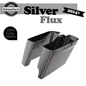 2 in 1 シルバーフラックス 14+ ハーレーツーリング用拡張バッグ ストレッチサドルバッグ 2 into 1 SILVER FLUX For 14+ Harley Touring Extended Bag Stretched Saddlebag 【並行輸入品】｜カスタムパーツ WORLD倉庫