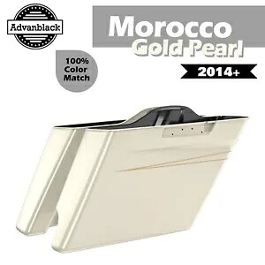2-1 モロッコ ゴールド パール ストレッチ サドルバッグ ボトム ハーレーダビッド ツーリング 14-2018 2-1 Morocco Gold Pearl Stretched Saddlebag Bottom Harley David's Touring 14-2018 【並行輸入品】|カスタムパーツ WORLD倉庫