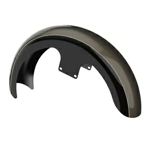ツートーン 19 インチ フロントフェンダー リバー ロック グレー & ビビッド ブラック ハーレー ツーリング 09+用 Two Tone 19'' Front Fender River Rock Gray & Vivid Black For Harley Touring 09+ 【並行輸入品】