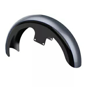 ツートーン 19 インチ フロントフェンダー ガントレット グレーメタリック & ビビッドブラック ハーレー 2009+用 Two Tone 19'' Front Fender Gauntlet Gray Metallic & Vivid Black For Harley 2009+ 【並行輸入品】