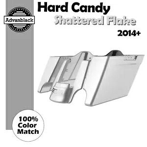 ハード キャンディ シャッタード フレーク 拡張サドルバッグ リアフェンダー 2014 年以降のハーレーに適合 Hard Candy Shattered Flake Extended Saddlebags Rear Fender Fits 2014+ Harley 【並行輸入品】