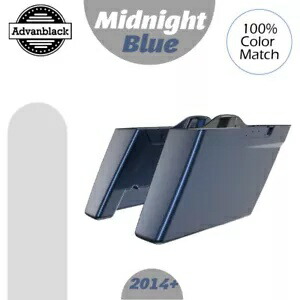 ミッドナイトブルー デュアル アンカット エクステンド サドルバッグ ボトム 14-2020 ハーレー エレクトラ ツーリング Midnight Blue Dual Uncut Extend Saddlebag Bottom 14-2020 Harley Electra Touring 【並行輸入品】