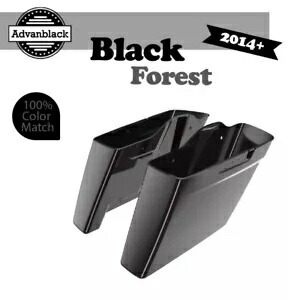 2014 年以降のハーレー ツーリング アドバンブラックに適合 カットアウトなし ストレッチ サドルバッグ BLACK FOREST Fits 2014+ Harley Touring Advanblack No Cutout Stretched Saddlebag BLACK FOREST 【並行輸入品】｜カスタムパーツ WORLD倉庫 127,050円