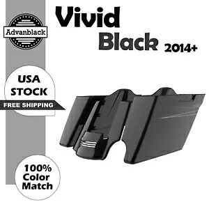 ビビッドブラック 2-1 拡張サドルバッグボトムス ピンストライプ リアフェンダー 14+ ハーレー用 Vivid Black 2-1 Extended Saddlebag Bottoms Pinstripe Rear Fender For 14+ Harley 【並行輸入品】｜カスタムパーツ WORLD倉庫