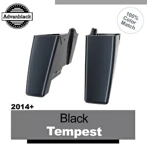 ブラック テンペスト デュアル ノーカット ストレッチ拡張サドルバッグ ボトム ハーレー 2014+用 Black Tempest Dual Uncut Stretched Extended Saddlebag Bottoms For Harley 2014+ 【並行輸入品】