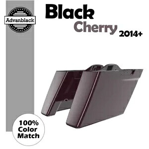ブラックチェリー カットアウトなし ストレッチ サドルバッグ ボトムス 14-19 ロード エレクトラ ストリートに適合 Black Cherry No Cutout Stretch Saddlebag Bottoms Fit 14-19 Road Electra Street 【並行輸入品】