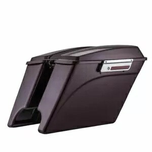 ブラックチェリー ストレッチサドルバッグ 93-13 ハーレー ロード ストリート エレクトラ ツーリング用 Black Cherry Stretched Saddlebags For 93-13 Harley Road Street Electra Touring 【並行輸入品】|カスタムパーツ WORLD倉庫