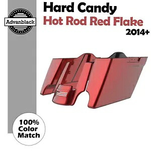 ハード キャンディ ホット ロッド レッド フレーク ストレッチ サドルバッグ ストリート ロード グライド ハーレーに適合 Hard Candy Hot Rod Red Flake Stretched Saddlebag Street Road Glide Fits Harley 【並行輸入品】|カスタムパーツ WORLD倉庫