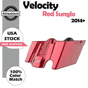 2-1 ベロシティ レッド Sunglo ストレッチサドルバッグ リアフェンダー ピンストライプ ハーレー用 2-1 Velocity Red Sunglo Stretched Saddlebags Rear Fender Pinstripes For Harley 【並行輸入品】