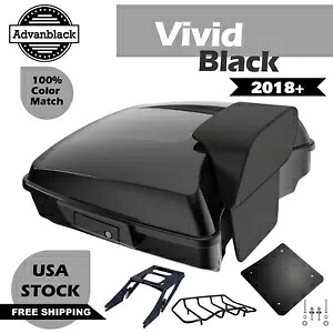 ビビッド ブラック レイザー ツアー パック パック トランク ラゲッジ ハーレー ロワー ライダー ST 2018+ に適合 Vivid Black Razor Tour Pak Pack Trunk Luggage Fits Harley Lower Rider ST 2018+ 【並行輸入品】