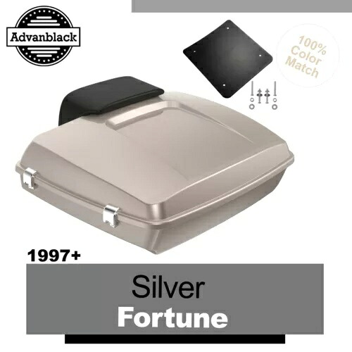 97+ ハーレー/ソフテイル シルバー フォーチュン Advanblak Rushmore Razor ツアー パック パック パッド用 For 97+ Harley/Softail SILVER FORTUNE Advanblak Rushmore Razor Tour Pak Pack Pad 【並行輸入品】
