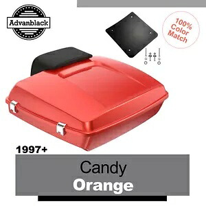 97+ ハーレー/ソフテイル用 CANDY ORANGE Advanblak Rushmore Razor Tour Pak パックパッド For 97+ Harley/Softail CANDY ORANGE Advanblak Rushmore Razor Tour Pak Pack Pad 【並行輸入品】