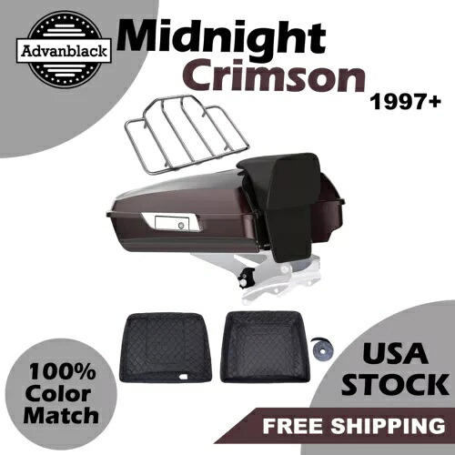 ミッドナイト クリムゾン レイザー ツアー パック ハーレー ストリート ロード グライド 97+ 用荷物 Midnight Crimson Razor Tour Pak Pack Luggage For Harley Street Road Glide 97+ 【並行輸入品】