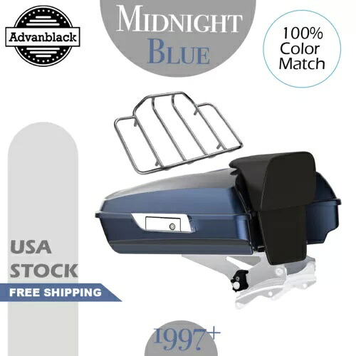 ミッドナイト ブルー レイザー ツアー パック Pak Luggage 1997 年以降のハーレー ストリート ロード エレクトラ用 Midnight Blue Razor Tour Pack Pak Luggage For 1997+ Harley Street Road Electra 【並行輸入品】